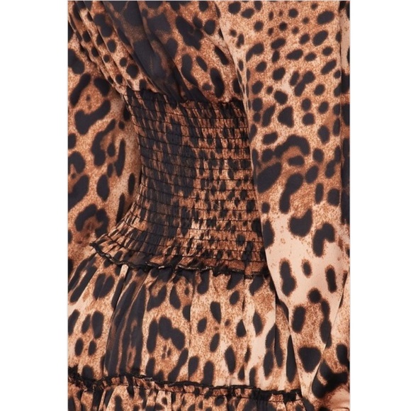 Leopard Print Ruffle Dress - Picture 4 of 4